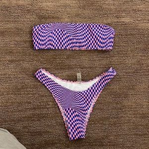 Trippy Checkered Bikini
